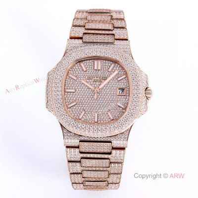 Patek Philippe Nautilus Bust Down Rose Gold 5711 Replica Watch 40mm